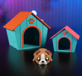 Cute Cocoa and Cream Flexi Dog collectible