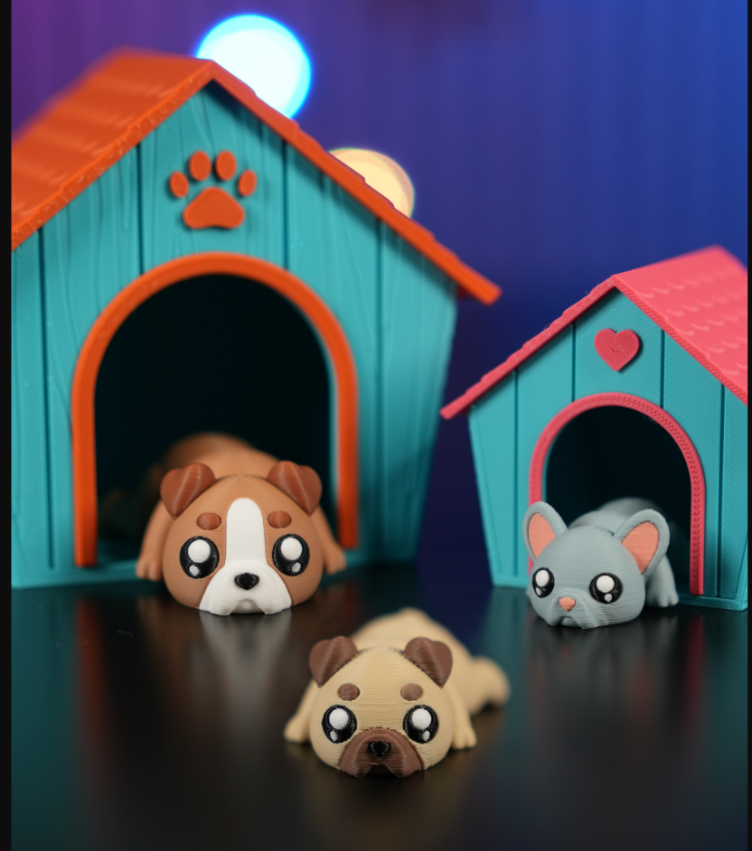 Cute Flexi Dogs Bundle of Three
